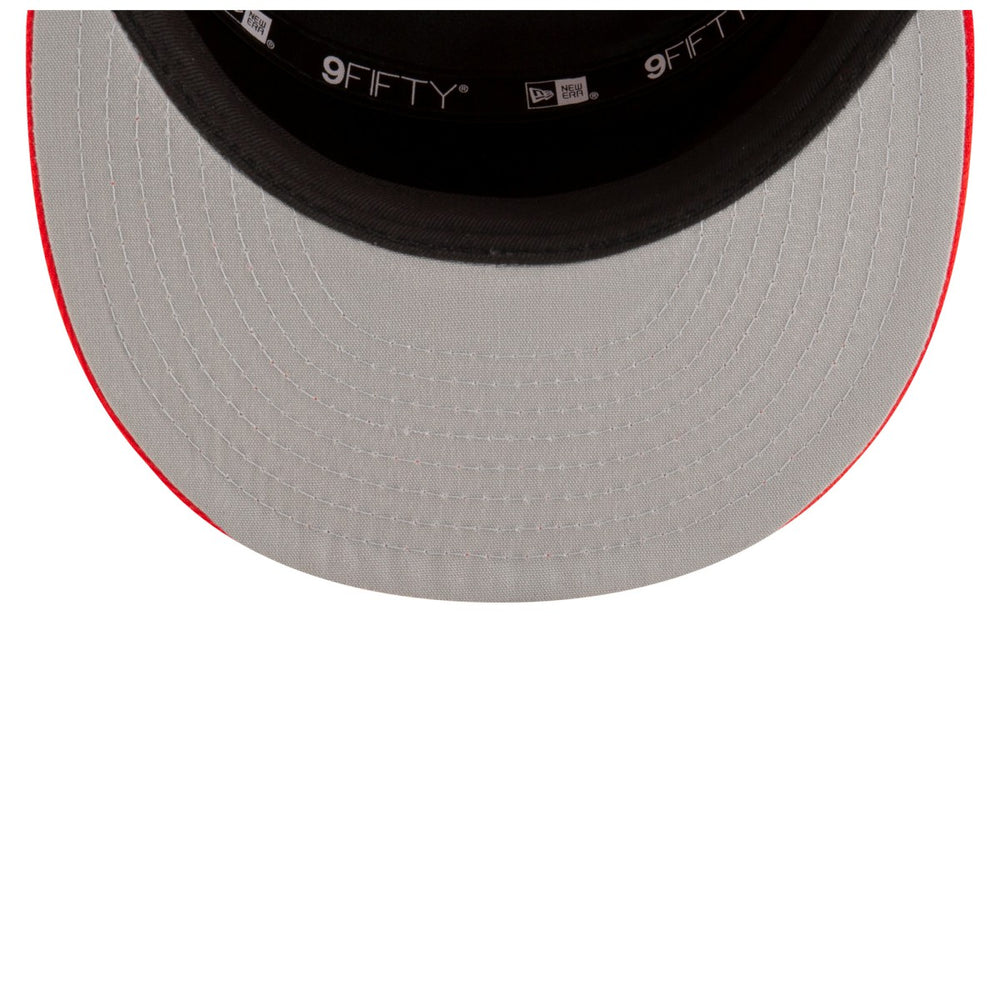 Toronto Raptors 2025 NBA Tip Off Split Panel 9FIFTY Snapback Hat - White/Red sale