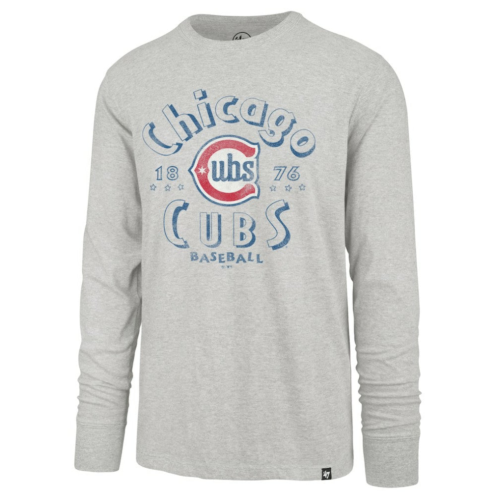 Chicago Cubs Circle Change Franklin Long Sleeve T-Shirt Gray