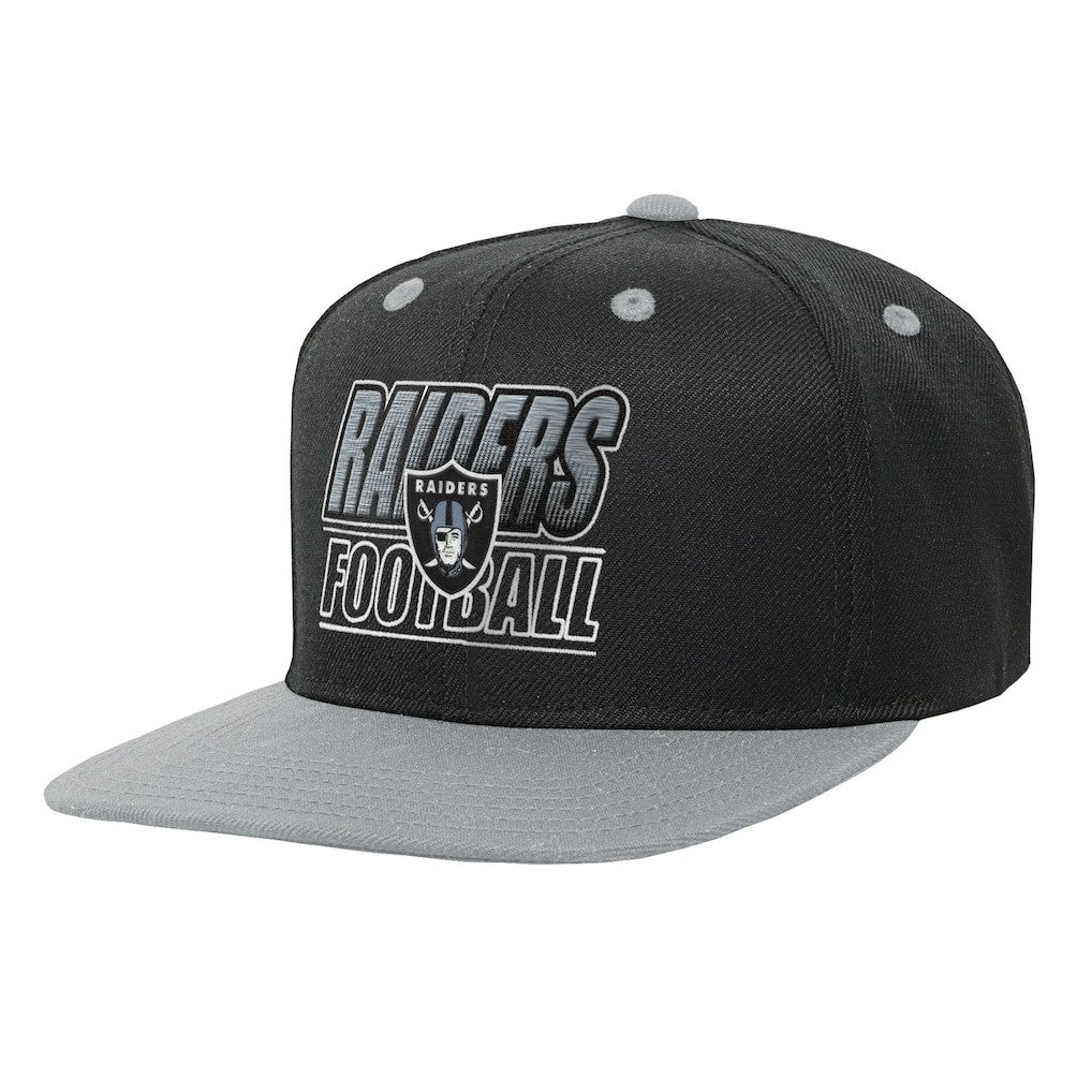 Las Vegas Raiders Outerstuff Youth Team Gradient Deadstock Snapback Hat - Black on sale