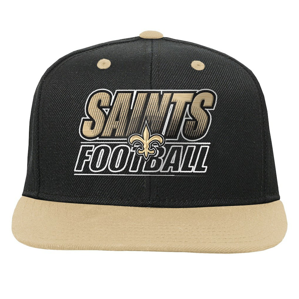 New Orleans Saints Outerstuff Youth Team Gradient Deadstock Snapback Hat - Black outlet