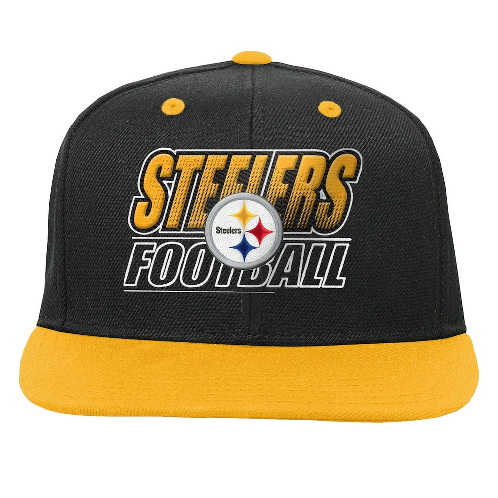 Pittsburgh Steelers Outerstuff Youth Team Gradient Deadstock Snapback Hat - Black sale