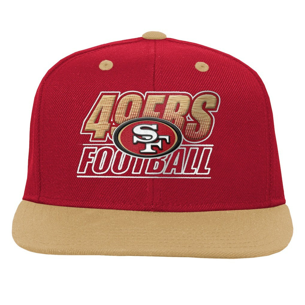 San Francisco 49ers Outerstuff Youth Team Gradient Deadstock Snapback Hat - Scarlet for sale