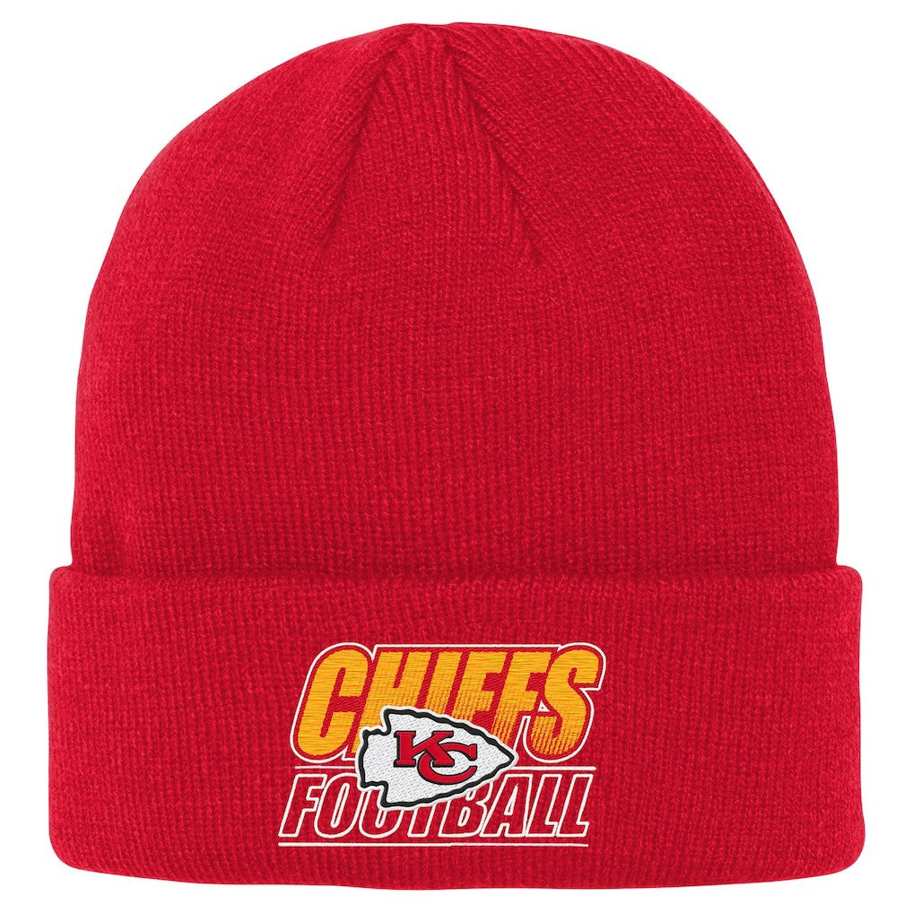 Kansas City Chiefs Outerstuff Youth Team Gradient Cuffed Knit Hat - Red on sale