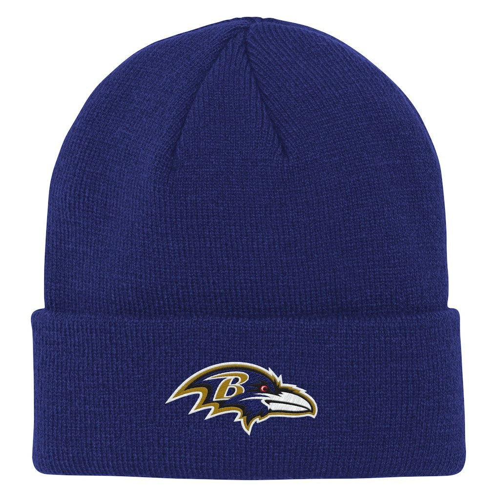 Baltimore Ravens Outerstuff Youth Team Gradient Cuffed Knit Hat - Purple on sale