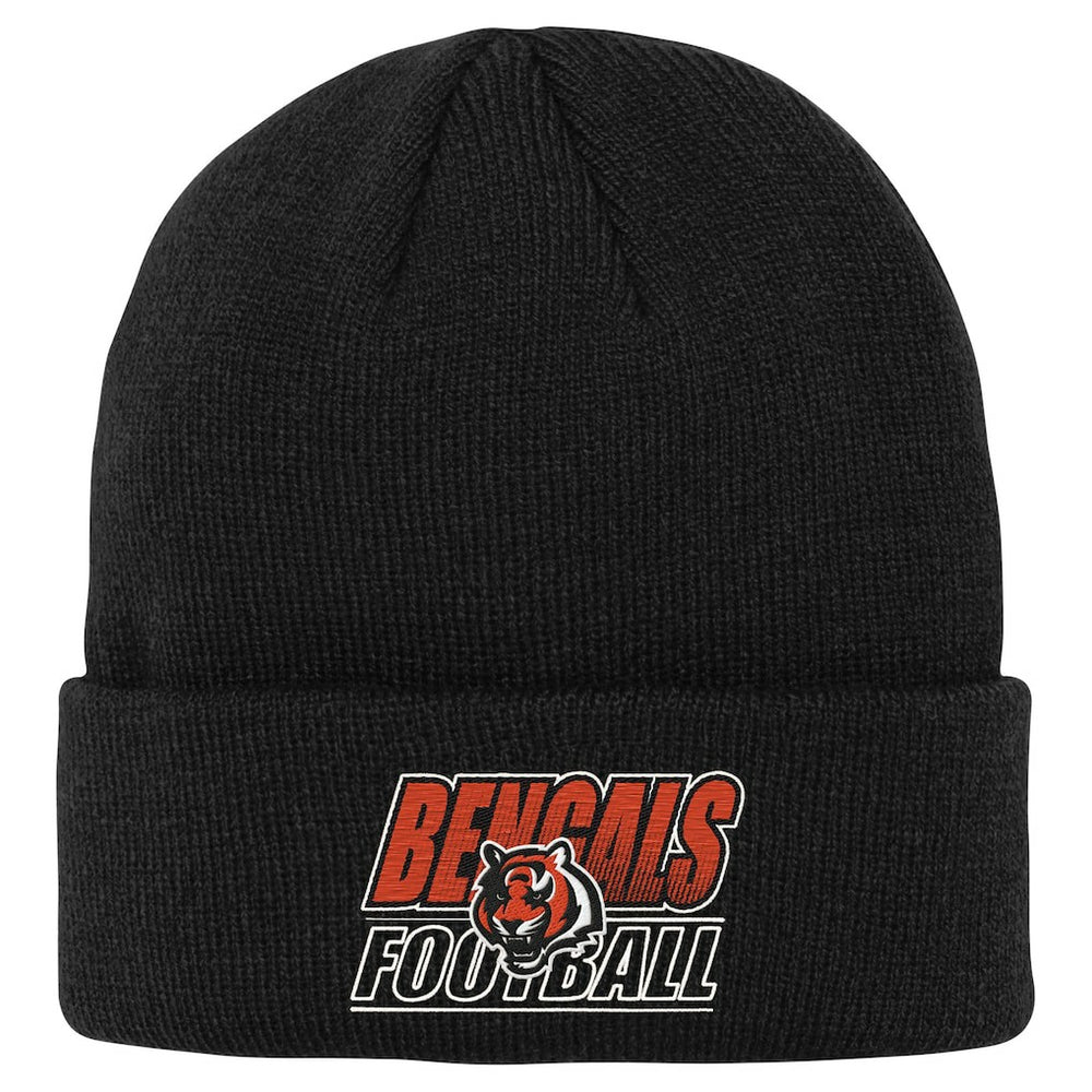 Cincinnati Bengals Outerstuff Youth Team Gradient Cuffed Knit Hat - Black online