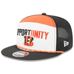 Cincinnati Bengals New Era 2025 Inspire Change Split Panel 9FIFTY Snapback Hat - White/Black sale