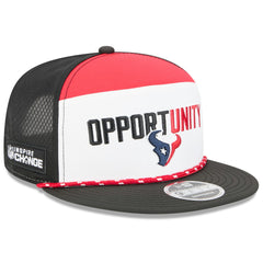 Houston Texans New Era 2025 Inspire Change Split Panel 9FIFTY Snapback Hat - White/Black outlet