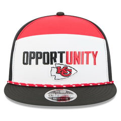 Kansas City Chiefs New Era 2025 Inspire Change Split Panel 9FIFTY Snapback Hat - White/Black outlet