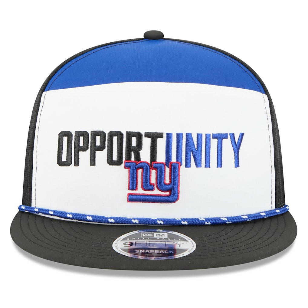 New York Giants New Era 2025 Inspire Change Split Panel 9FIFTY Snapback Hat - White/Black cheap