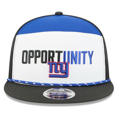 New York Giants New Era 2025 Inspire Change Split Panel 9FIFTY Snapback Hat - White/Black cheap