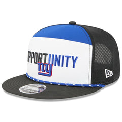 New York Giants New Era 2025 Inspire Change Split Panel 9FIFTY Snapback Hat - White/Black cheap