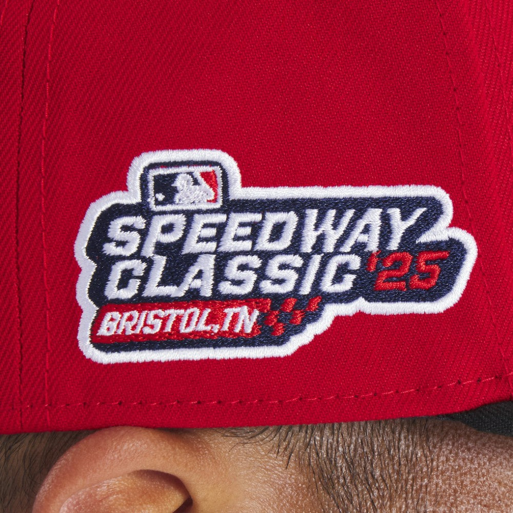 Cincinnati Reds 2025 MLB Speedway Classic A-Frame 59FIFTY Fitted Hat Red/Black