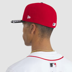 Cincinnati Reds 2025 MLB Speedway Classic A-Frame 59FIFTY Fitted Hat Red/Black