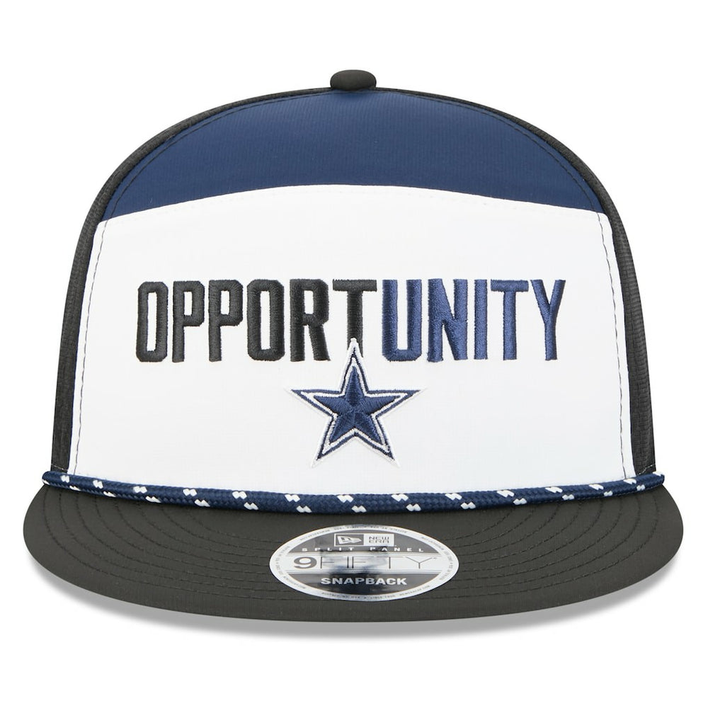 Dallas Cowboys New Era 2025 Inspire Change Split Panel 9FIFTY Snapback Hat - White/Black online