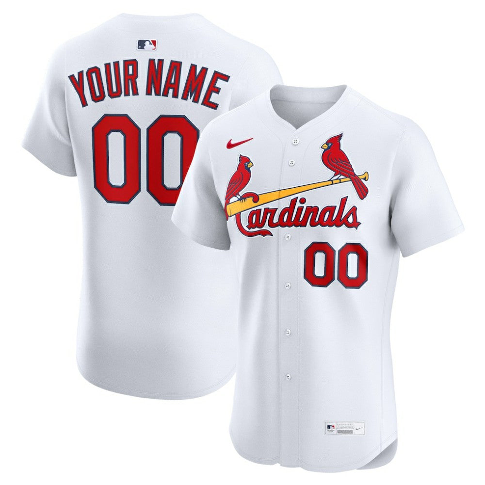 St. Louis Cardinals Home Elite Custom Jersey White