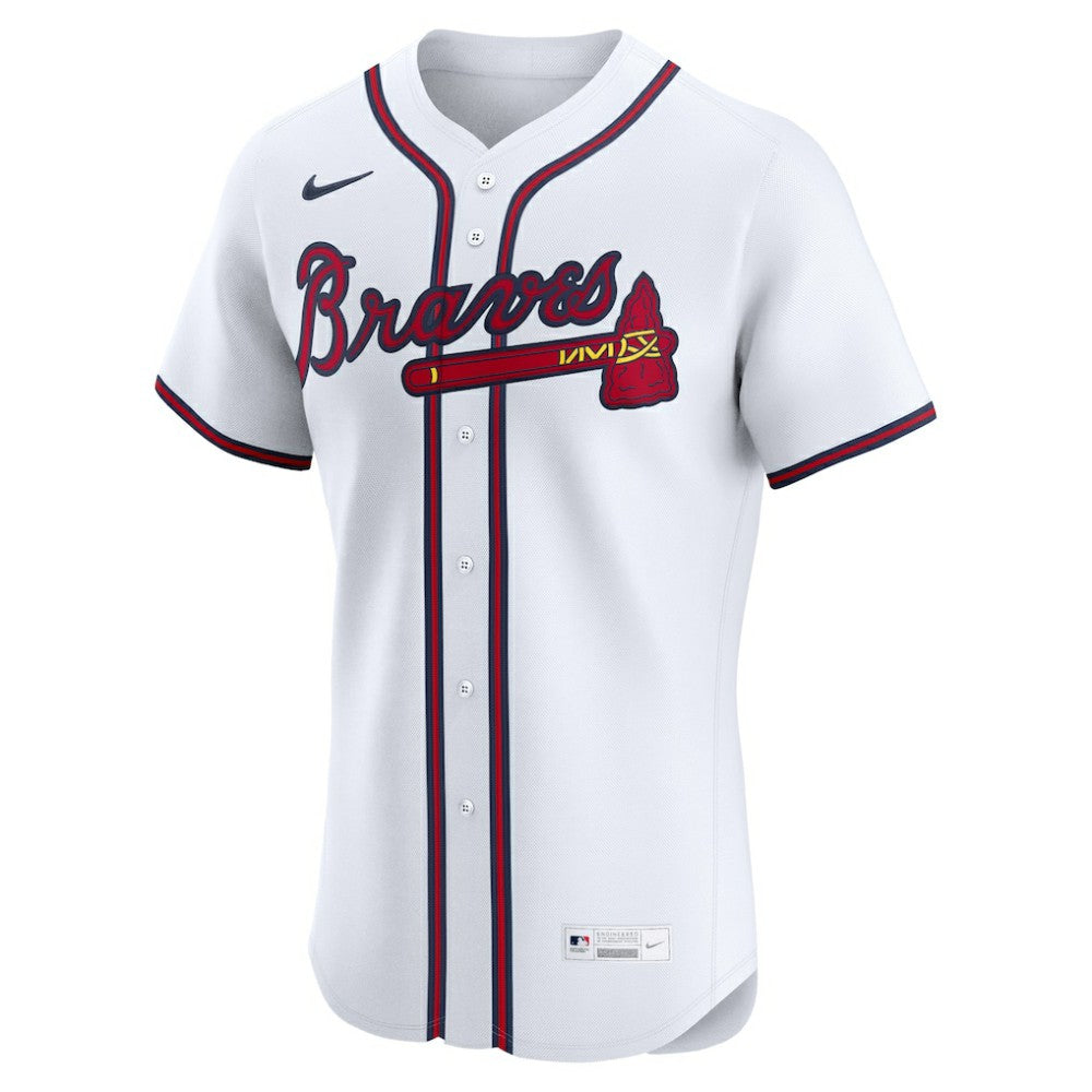 Atlanta Braves Home Elite Custom Jersey White