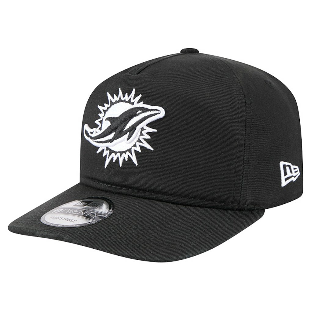 Miami Dolphins New Era 19TWENTY Adjustable Hat - Black/White discount