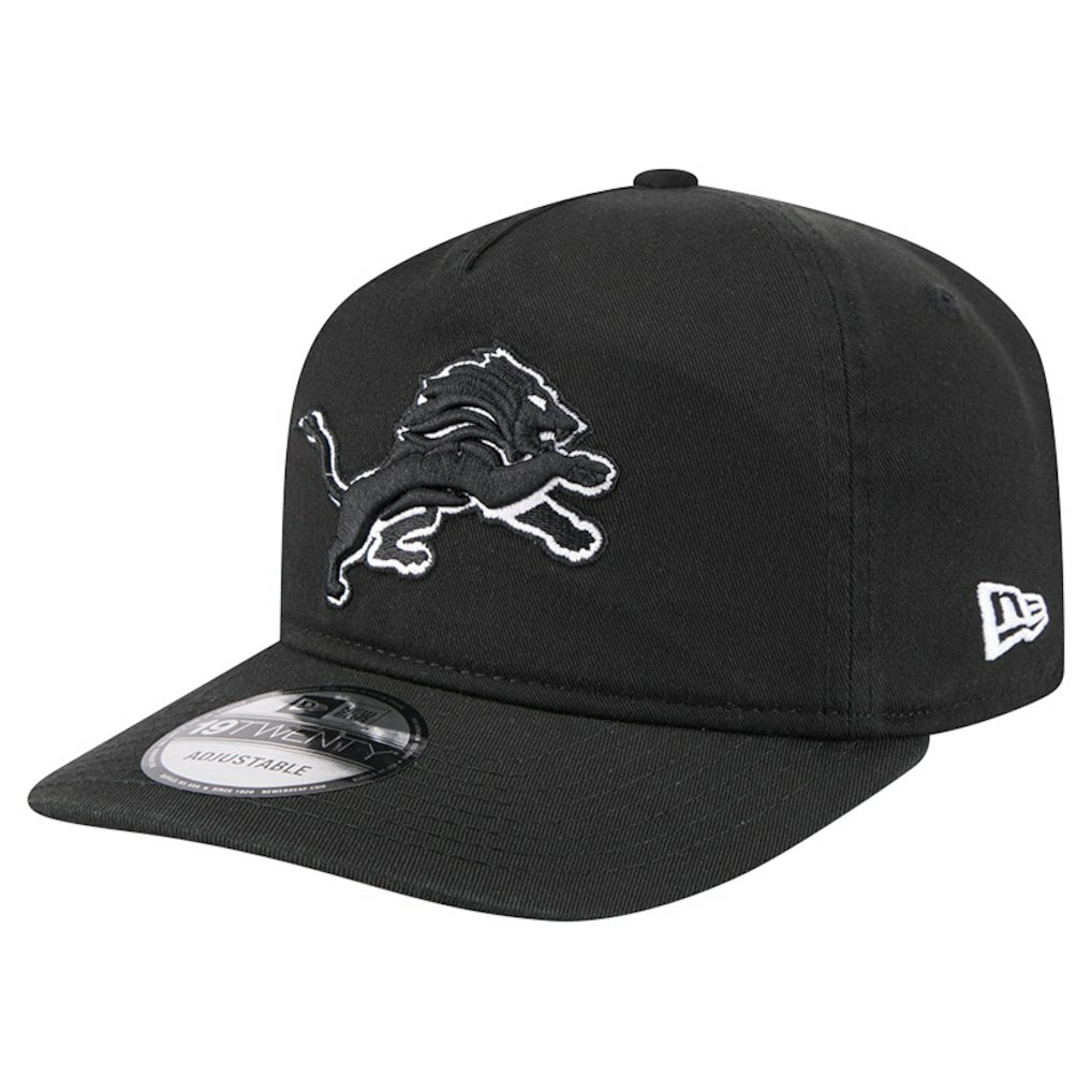 Detroit Lions New Era 19TWENTY Adjustable Hat - Black/White cheap
