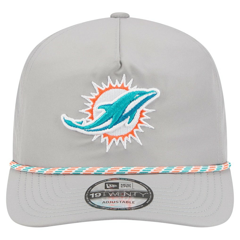 Miami Dolphins New Era Rope 19TWENTY Hat - Gray on sale