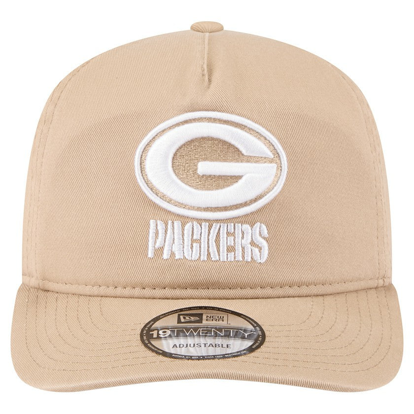 Green Bay Packers New Era 19TWENTY Adjustable Hat - Tan on sale