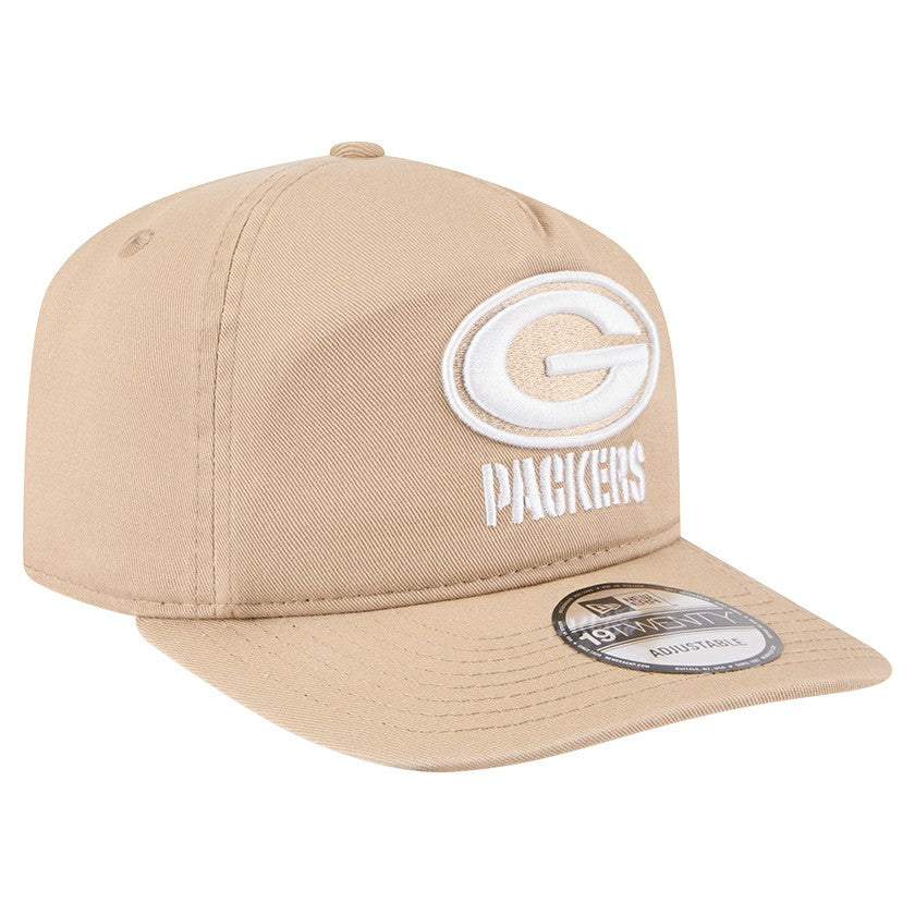 Green Bay Packers New Era 19TWENTY Adjustable Hat - Tan on sale