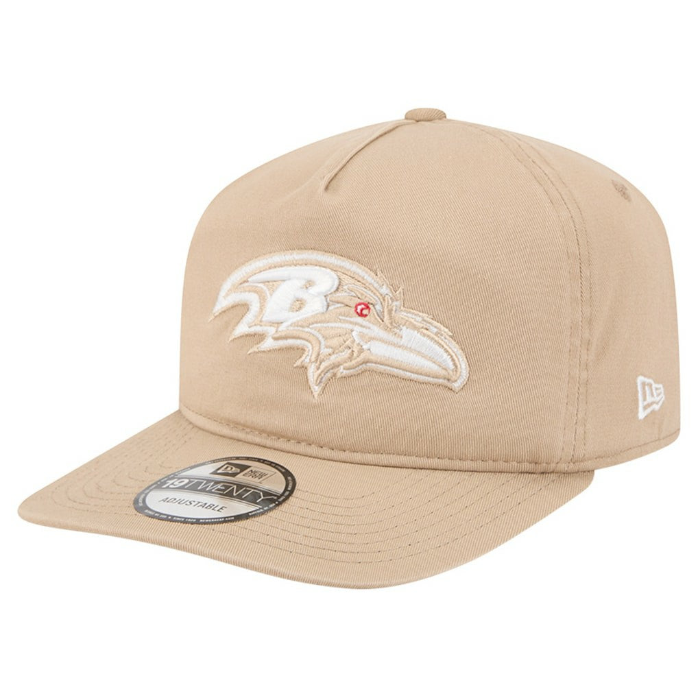 Baltimore Ravens New Era 19TWENTY Adjustable Hat - Tan sale