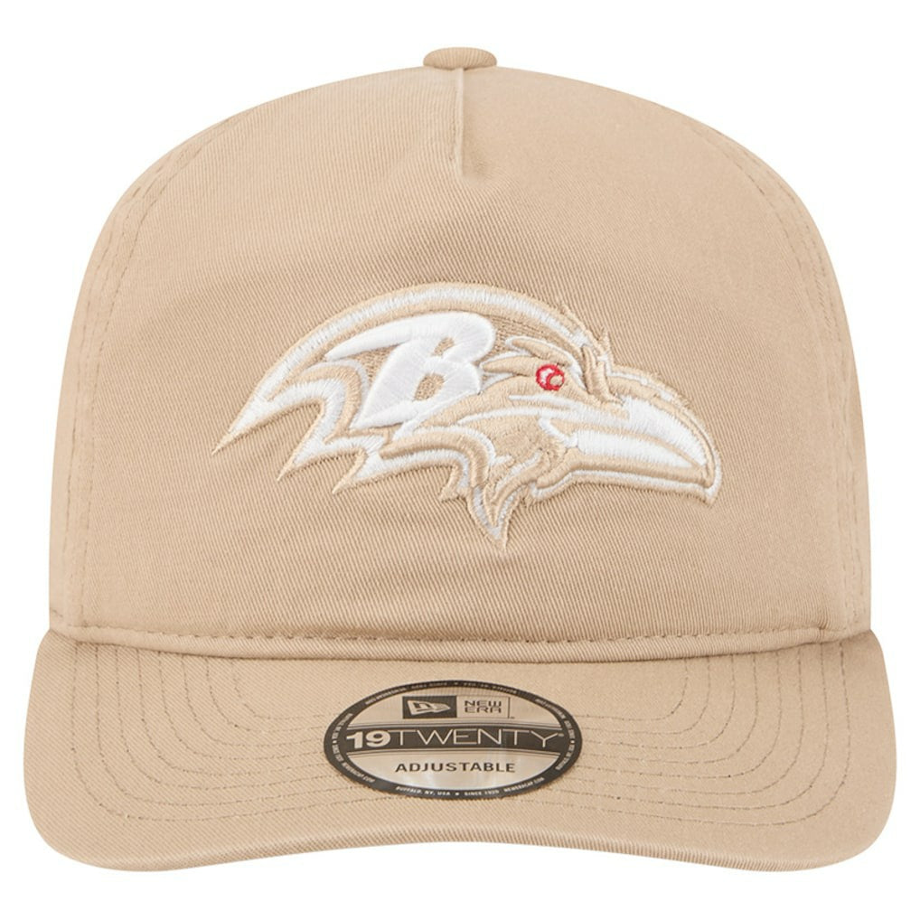 Baltimore Ravens New Era 19TWENTY Adjustable Hat - Tan sale