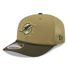 Miami Dolphins New Era 2025 Salute to Service 9SEVENTY Adjustable Hat - Green for sale