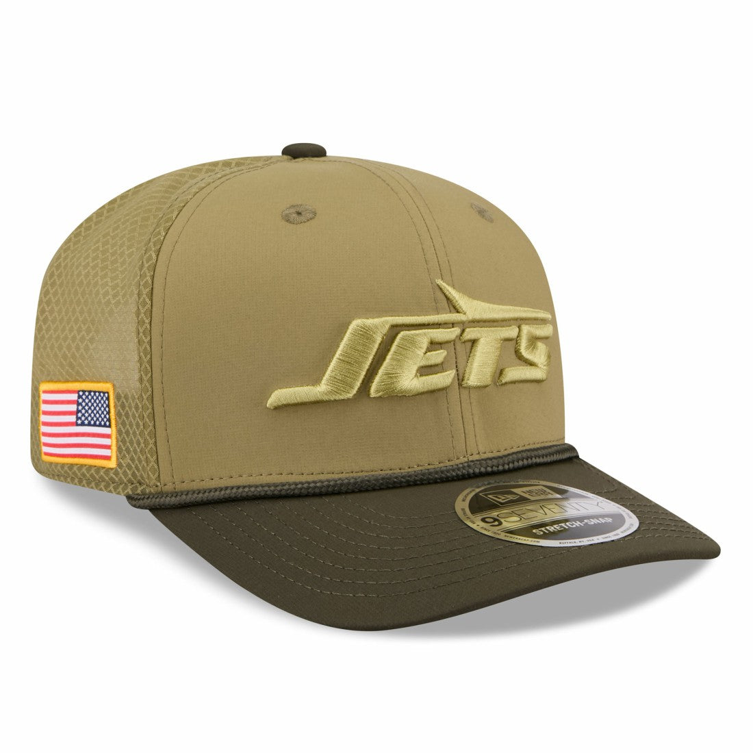 New York Jets New Era 2025 Salute to Service 9SEVENTY Adjustable Hat - Green outlet