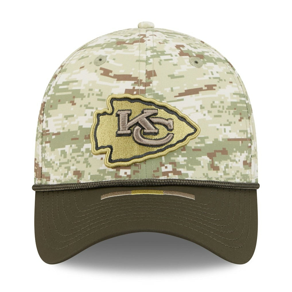 Kansas City Chiefs New Era 2025 Salute to Service 39THIRTY Flex Hat - Camo for sale