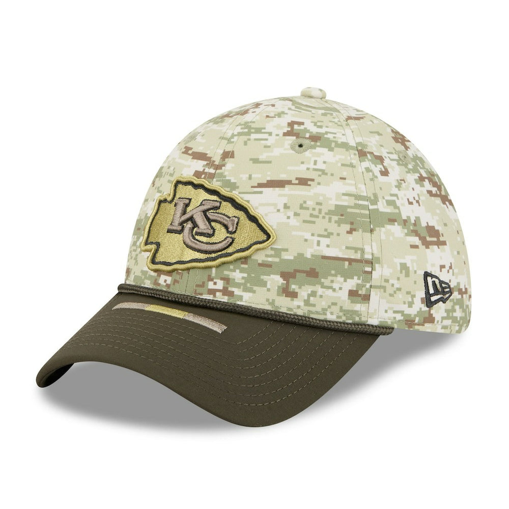 Kansas City Chiefs New Era 2025 Salute to Service 39THIRTY Flex Hat - Camo for sale