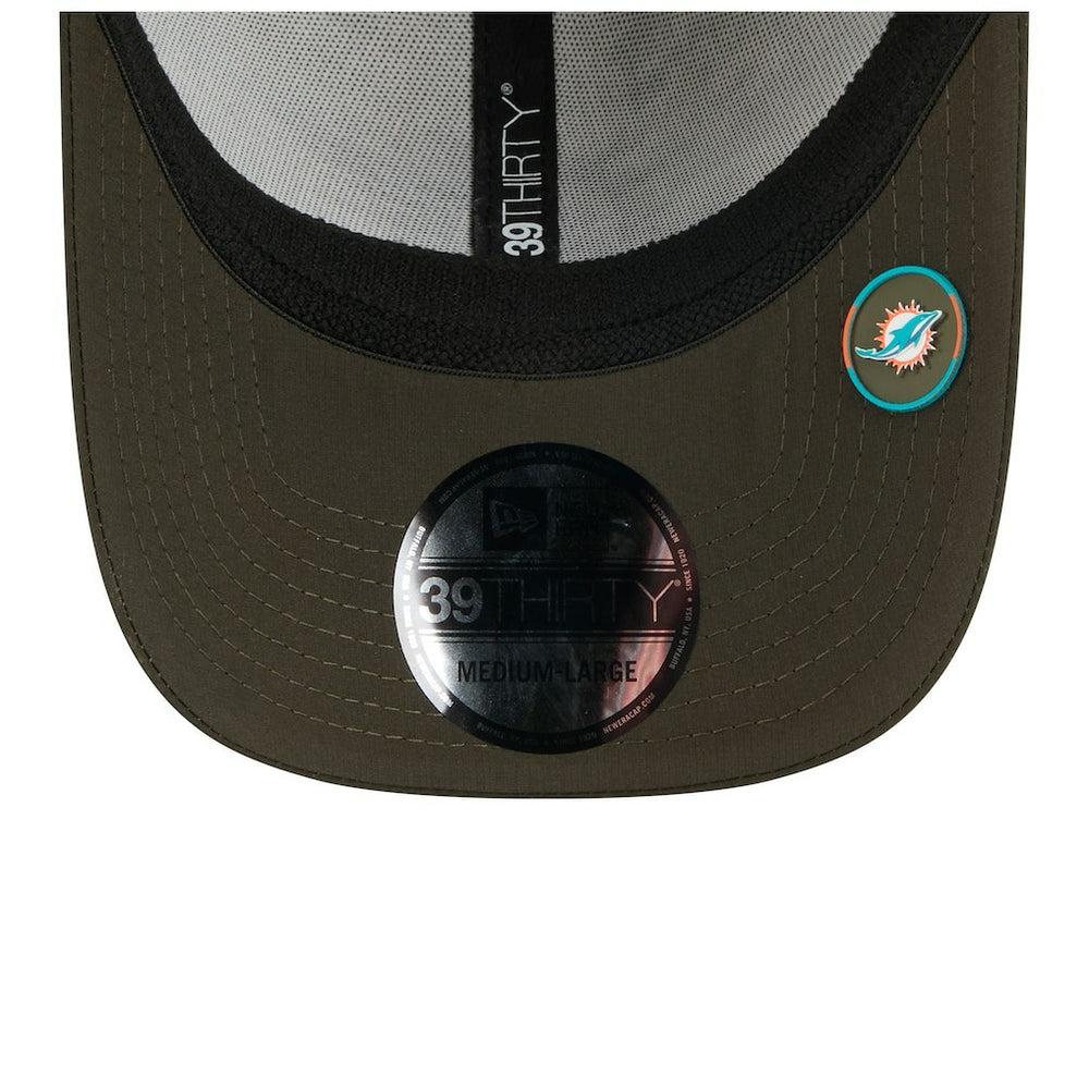 Miami Dolphins New Era 2025 Salute to Service 39THIRTY Flex Hat - Camo cheap