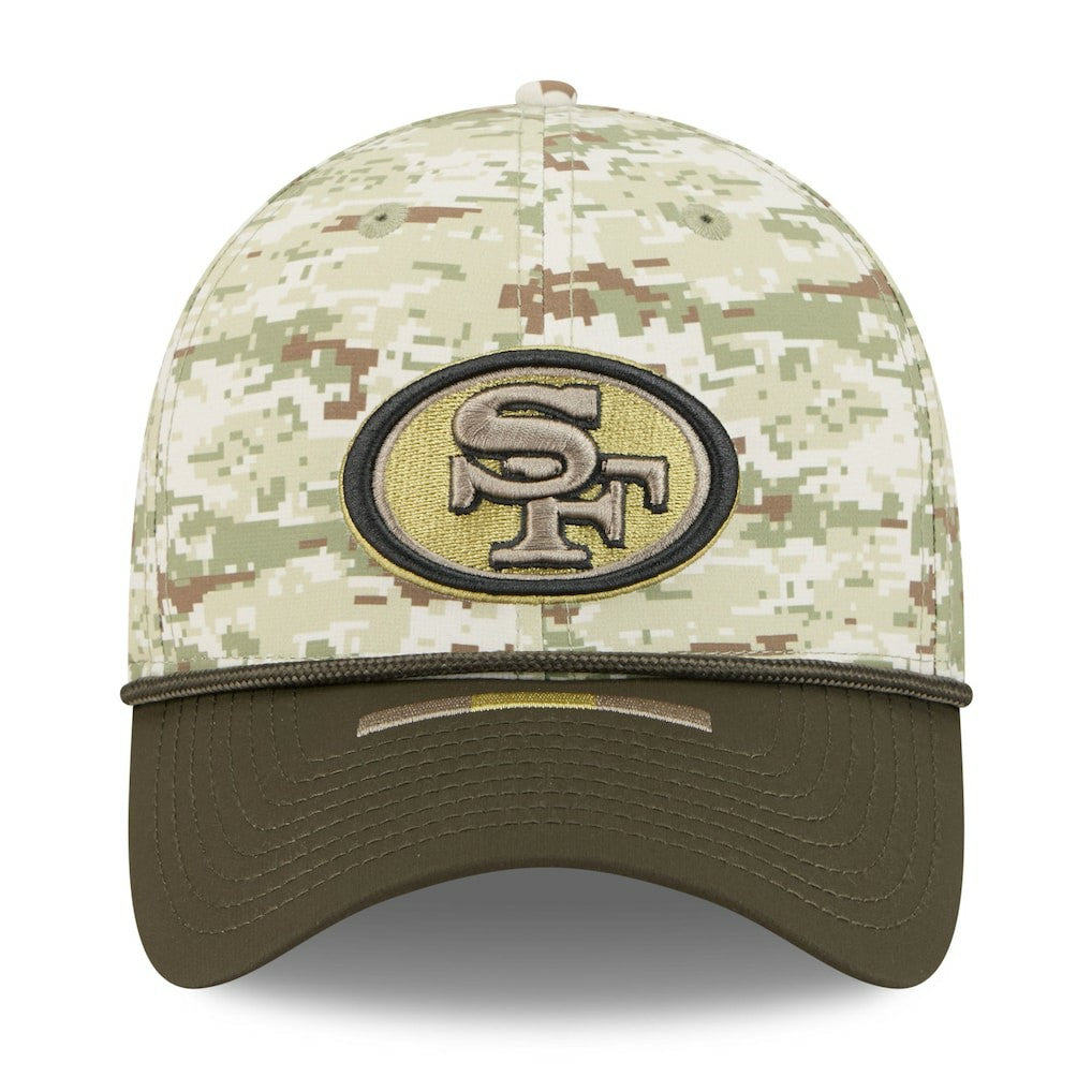 San Francisco 49ers New Era 2025 Salute to Service 39THIRTY Flex Hat - Camo on sale