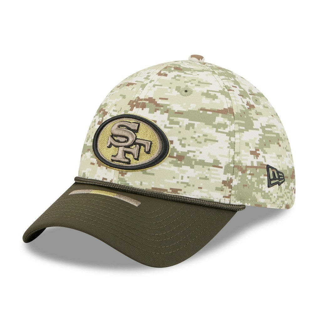 San Francisco 49ers New Era 2025 Salute to Service 39THIRTY Flex Hat - Camo on sale