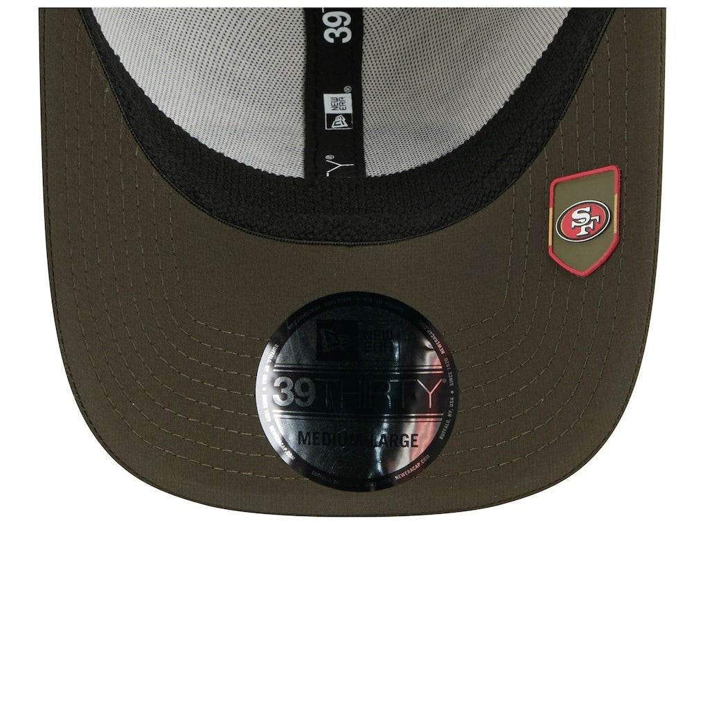 San Francisco 49ers New Era 2025 Salute to Service 39THIRTY Flex Hat - Camo on sale