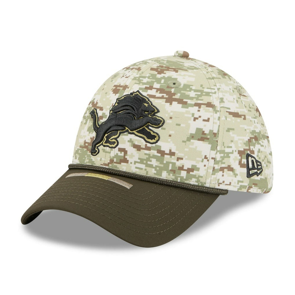 Detroit Lions New Era 2025 Salute to Service 39THIRTY Flex Hat - Camo cheap