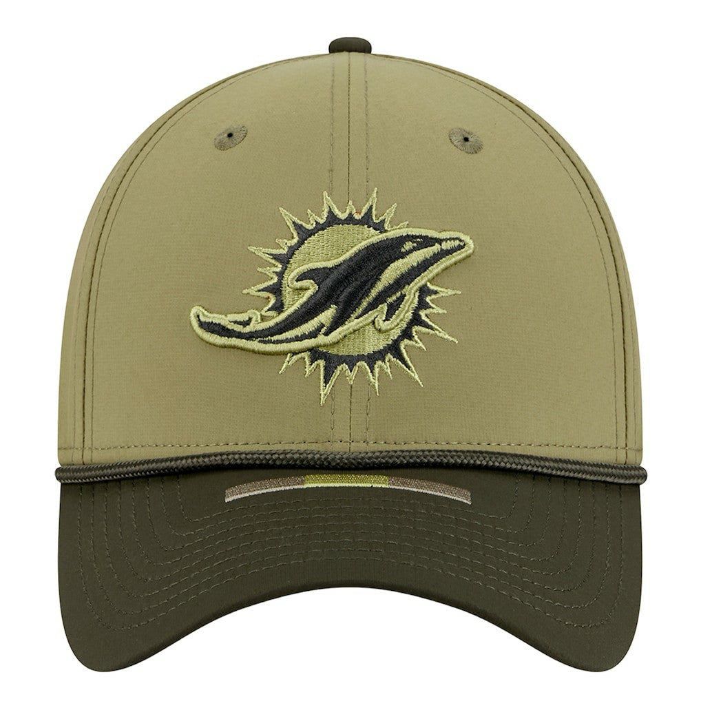 Miami Dolphins New Era 2025 Salute to Service 39THIRTY Flex Hat - Green discount