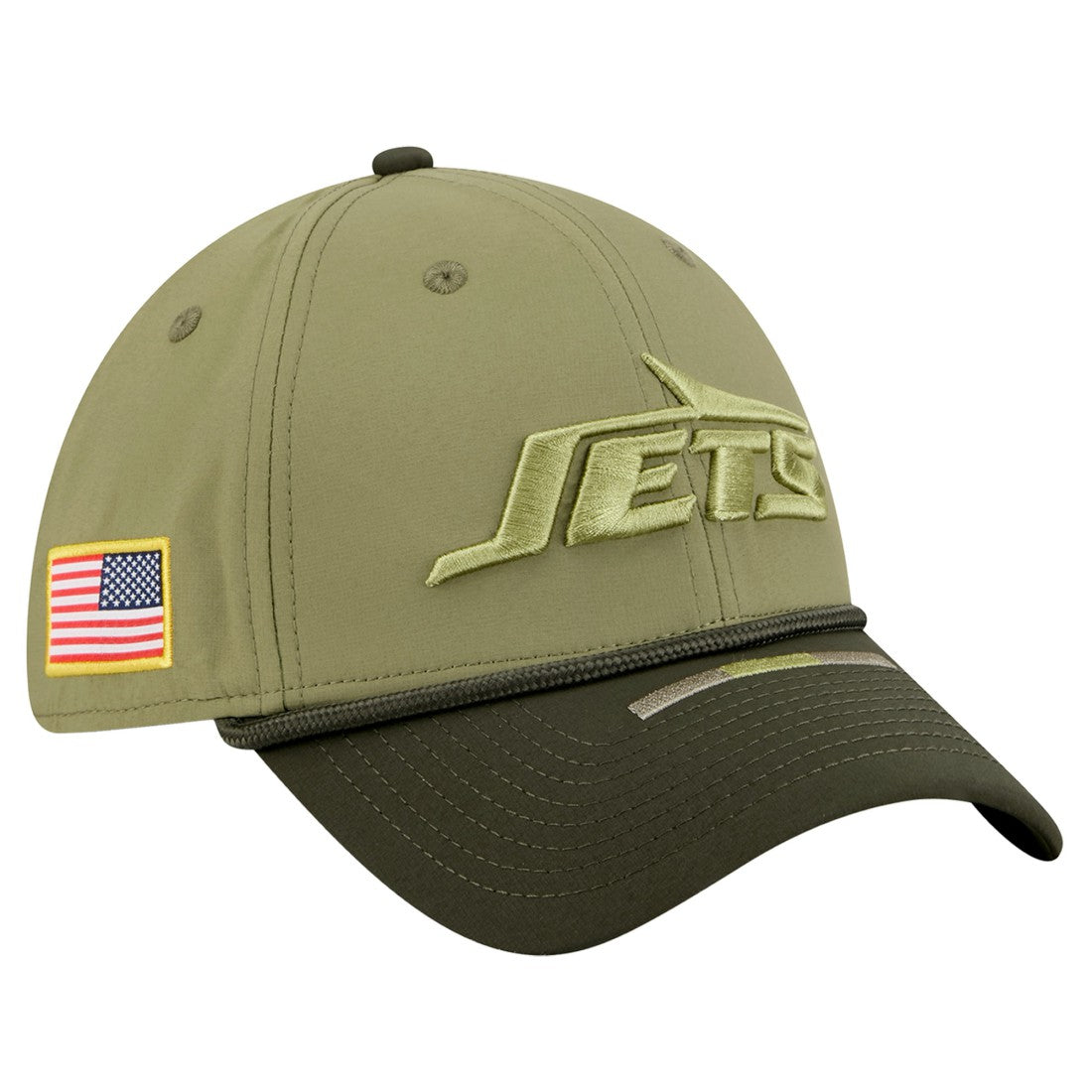 New York Jets New Era 2025 Salute to Service 39THIRTY Flex Hat - Green outlet
