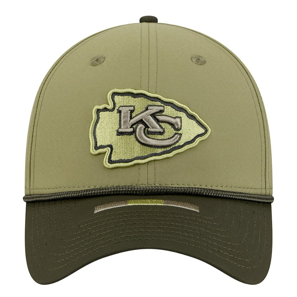 Kansas City Chiefs New Era 2025 Salute to Service 39THIRTY Flex Hat - Green cheap