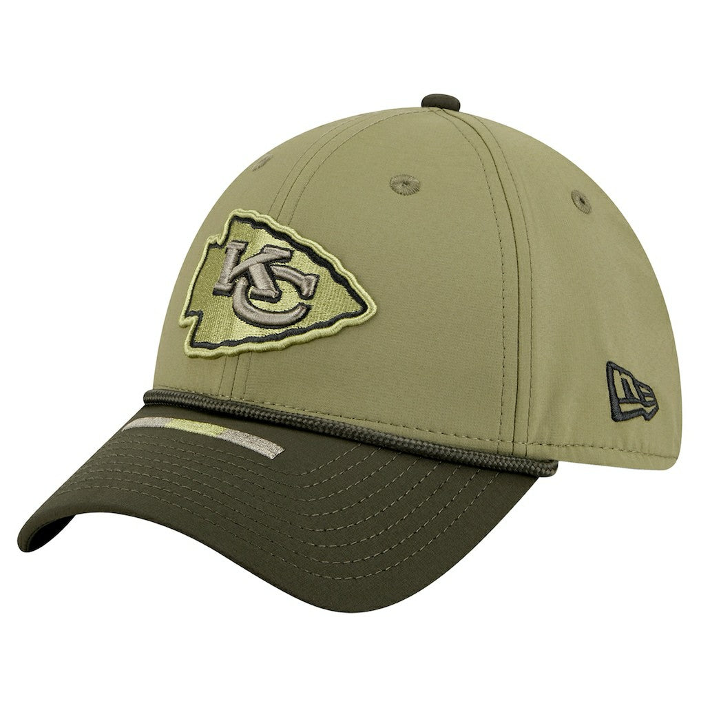 Kansas City Chiefs New Era 2025 Salute to Service 39THIRTY Flex Hat - Green cheap