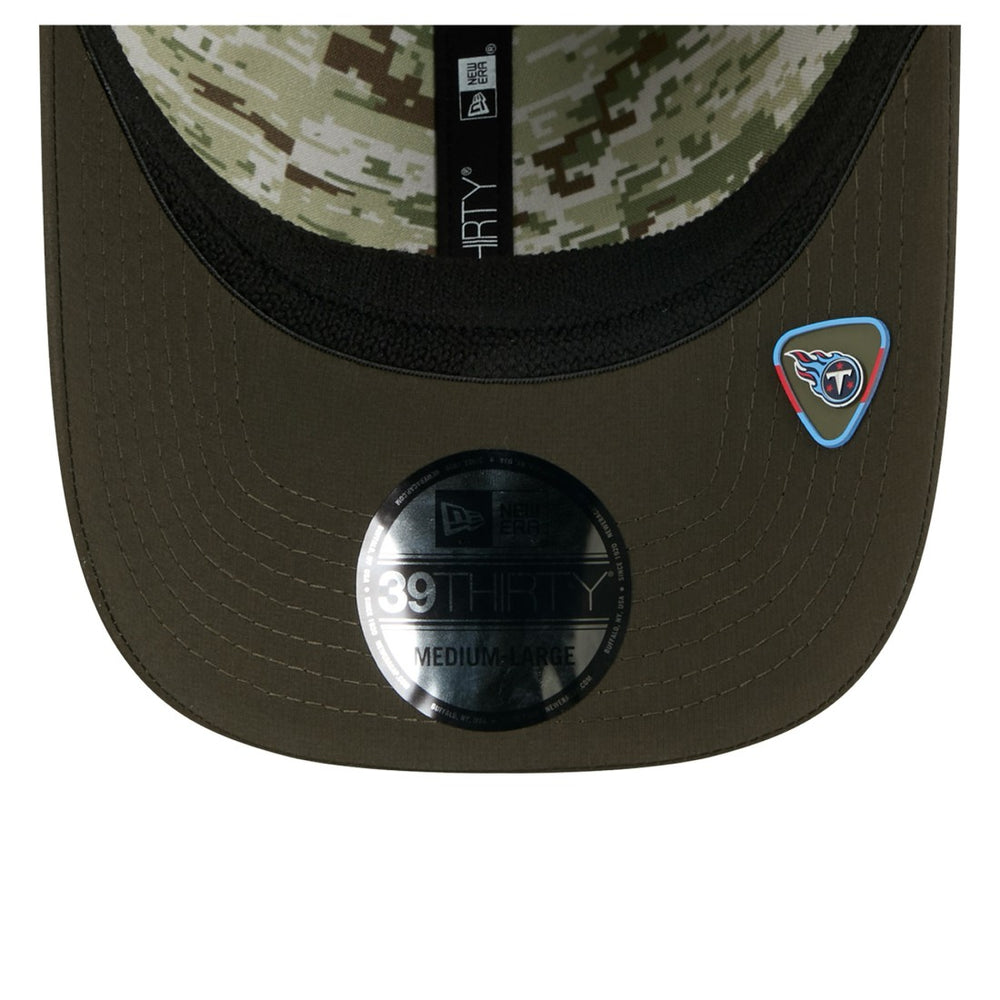 Tennessee Titans New Era 2025 Salute to Service 39THIRTY Flex Hat - Green cheap