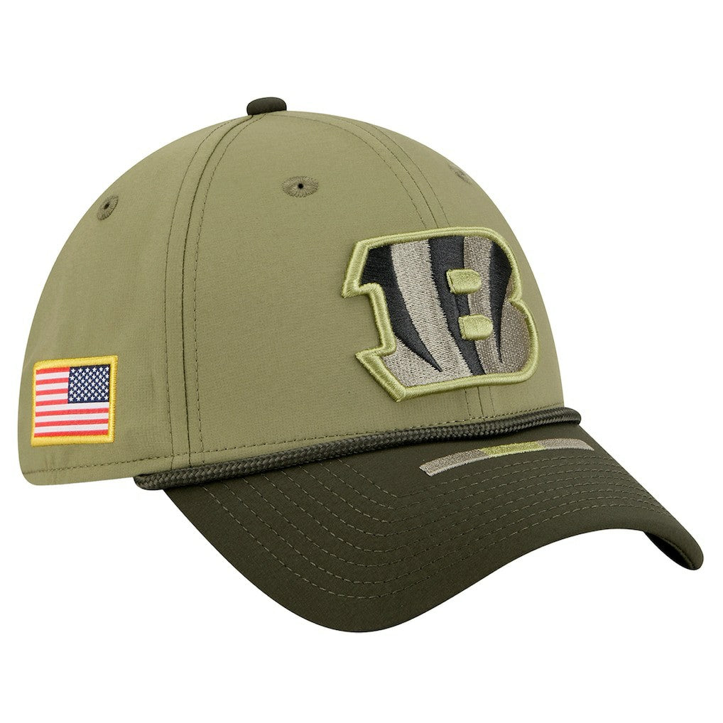 Cincinnati Bengals New Era 2025 Salute to Service 39THIRTY Flex Hat - Green cheap