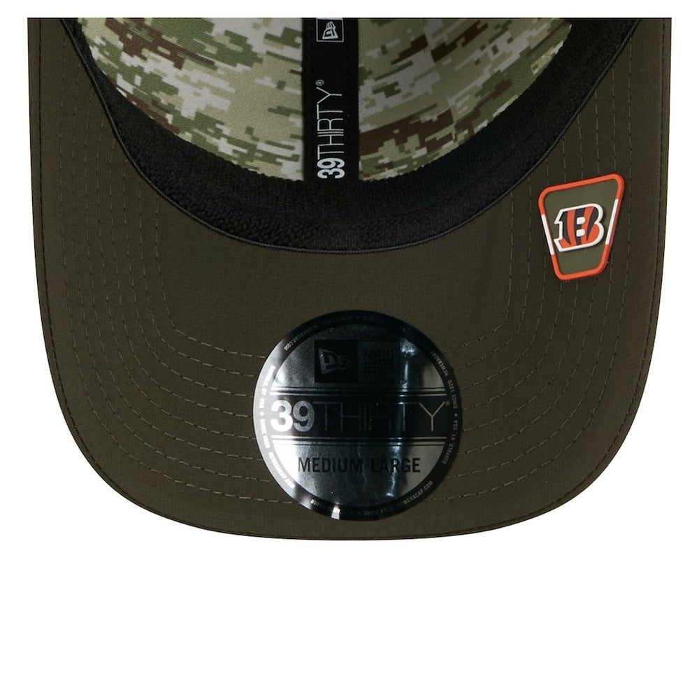 Cincinnati Bengals New Era 2025 Salute to Service 39THIRTY Flex Hat - Green cheap