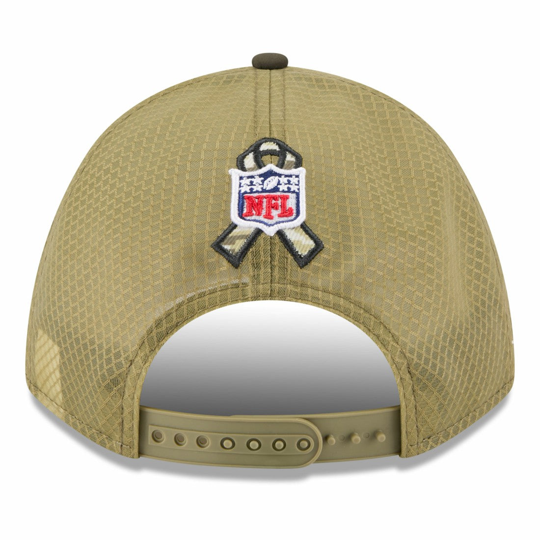 New York Jets New Era 2025 Salute to Service 9FORTY A-Frame M-Crown Adjustable Hat - Green on sale