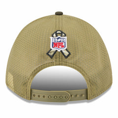 New York Jets New Era 2025 Salute to Service 9FORTY A-Frame M-Crown Adjustable Hat - Green on sale
