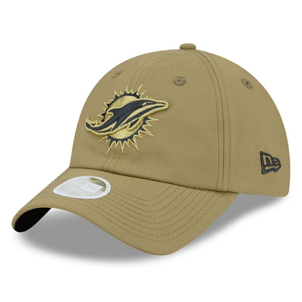 Miami Dolphins New Era Women's 2025 Salute to Service Pony Tail Adjustable Hat - Green online