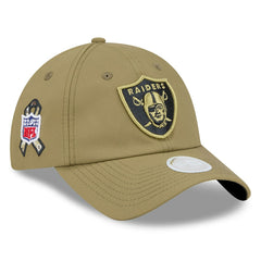 Las Vegas Raiders New Era Women's 2025 Salute to Service Pony Tail Adjustable Hat - Green sale