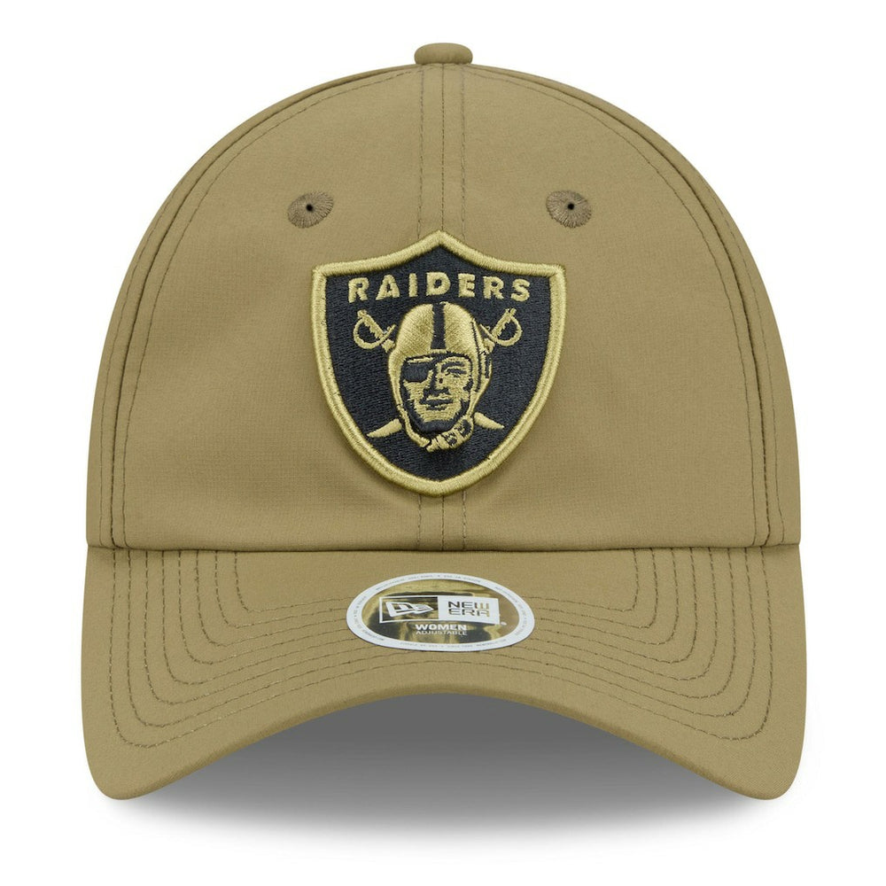 Las Vegas Raiders New Era Women's 2025 Salute to Service Pony Tail Adjustable Hat - Green sale