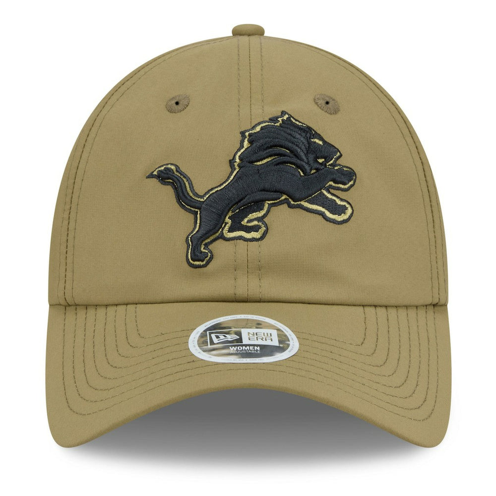 Detroit Lions New Era Women's 2025 Salute to Service Pony Tail Adjustable Hat - Green for sale