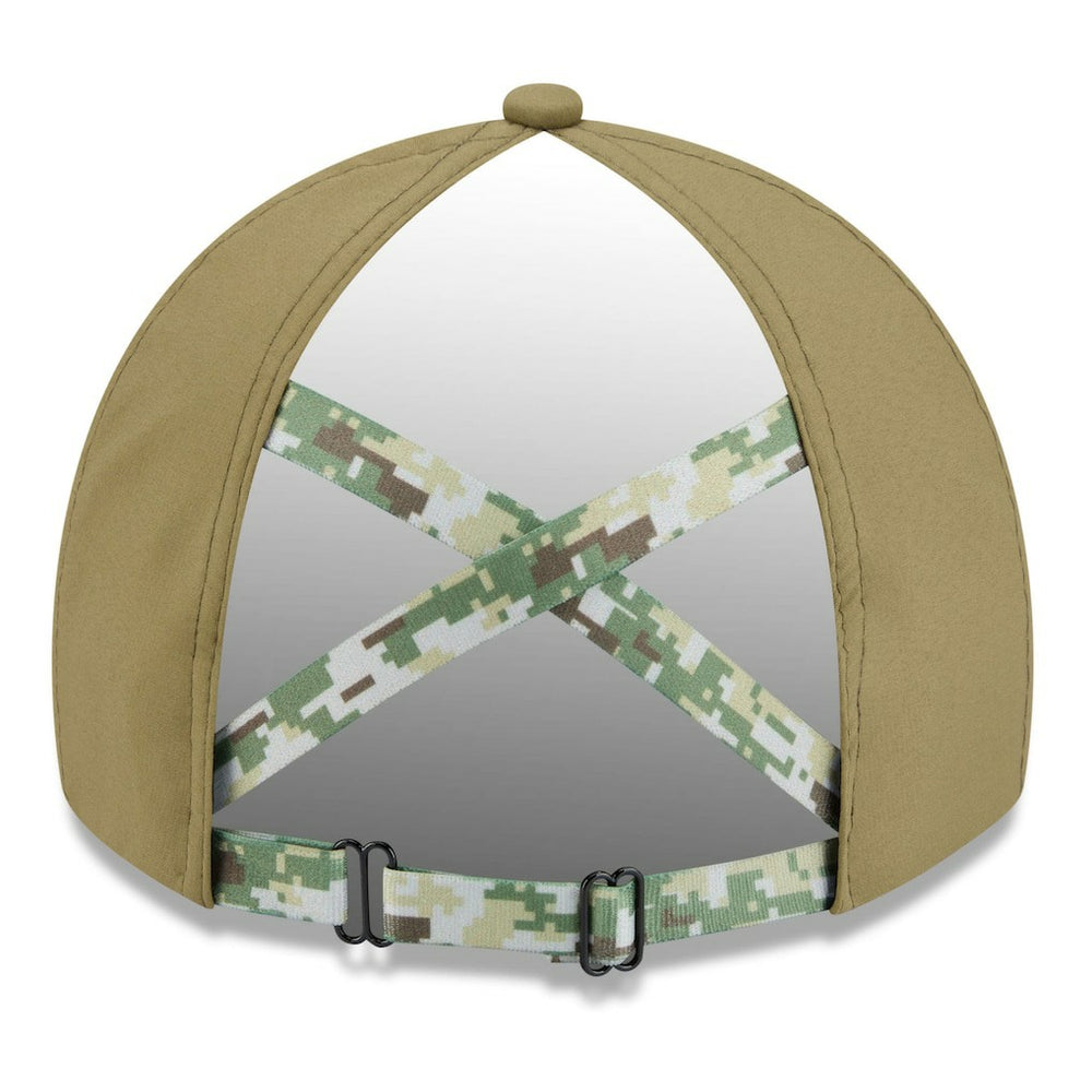 Detroit Lions New Era Women's 2025 Salute to Service Pony Tail Adjustable Hat - Green for sale